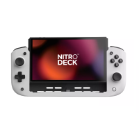 Nitro Deck Professional Handheld Deck w/ Zero Stick Drift for Nintendo Switch – White